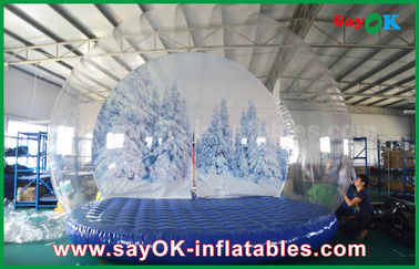 aufblasbare Feiertags-Dekorationen 3m Durchmessers/transparente aufblasbare Chrismas-Schnee-Kugel für die Werbung
