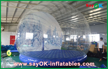 aufblasbare Feiertags-Dekorationen 3m Durchmessers/transparente aufblasbare Chrismas-Schnee-Kugel für die Werbung