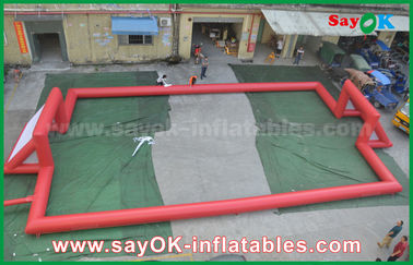 Aufblasbare Fußballspiel-Riese 0.5mm PVC-Planen-aufblasbarer Fußballplatz, tragbarer aufblasbarer Fußballplatz