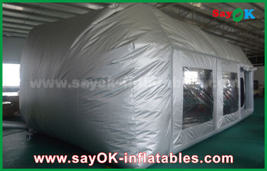 Aufblasbarer Garagen-Zelt Prefessional Gray Waterproof aufblasbarer Farben-Stand PVCs und Oxford-Stoffes für Auto-Malerei