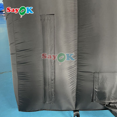 10x6x5.4mH Schwarzer Kuppel aufblasbares Bühnenzelt für Party-Veranstaltung