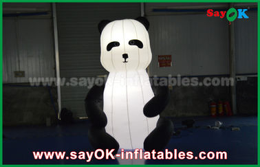 Dauerhafte kundenspezifische aufblasbare Produkte, tierische aufblasbare Panda-Karikatur für die Werbung