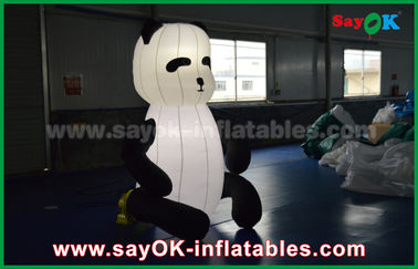 Dauerhafte kundenspezifische aufblasbare Produkte, tierische aufblasbare Panda-Karikatur für die Werbung