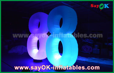 Quallen-Art aufblasbares Licht der Beleuchtungs-Dekorations-LED nummeriert 8 8 für das Darstellen