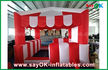 Aufblasbares Haus-Zelt-kundenspezifisches rotes und weißes aufblasbares Luft-Zelt für Ereignis-Werbung
