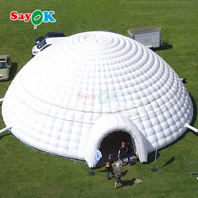 PVC Tarpaulin 12m 40ft Riesen aufblasbare Igloo Zeltkuppel für Outdoor Party Event Sport