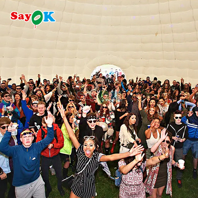PVC Tarpaulin 12m 40ft Riesen aufblasbare Igloo Zeltkuppel für Outdoor Party Event Sport