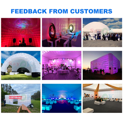 PVC Tarpaulin 12m 40ft Riesen aufblasbare Igloo Zeltkuppel für Outdoor Party Event Sport