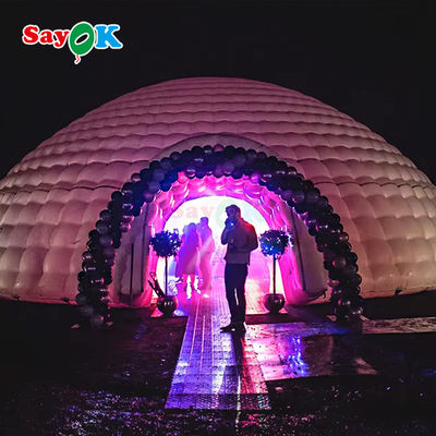 Portable Wasserdicht Oxford Stoff Groß aufblasbares Igloo Zelt für Party Event Club Hochzeitsvermietung