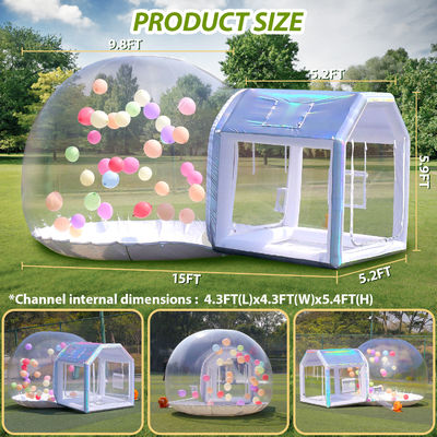 Sayok Golden Bubble Houses Portable Transparent Aufblasbares Bubble House Zelt für Party Hochzeit