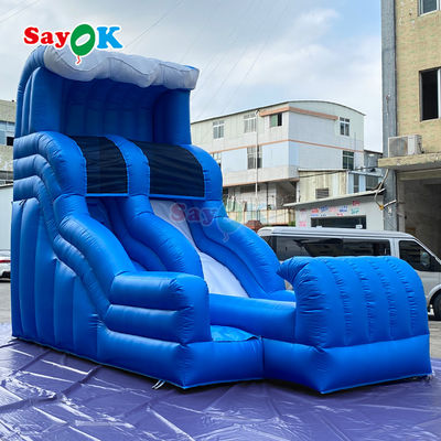 Kommerzielle aufblasbare Wasserpark-Spiele-Rutschen Außenwasserrutsche Springen aufblasbare Wasserrutsche für Erwachsene