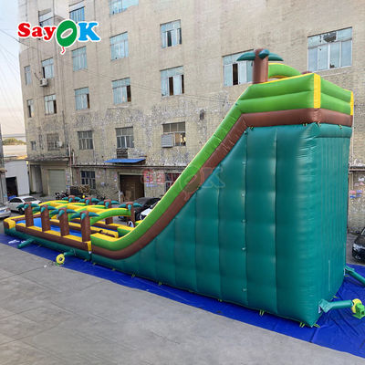 Commercial Grade aufblasbares Wasser Doppelslide Palmenbaum Wasserrutsche aufblasbar für Kinder und Erwachsene