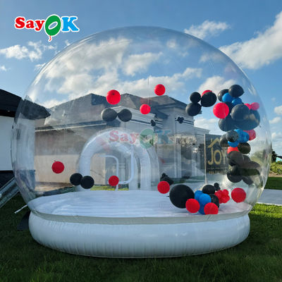 Sayok passgenaues transparentes Blasenhaus Ballon aufblasbares Luftzelt für Outdoor-Party