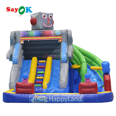 Großes Kinderspielplatz Sprungschloss Zeichentrickfilmthema Sprungschütze Kinder Aufblasbare Schütze Schloss aufblasbar mit Blaser