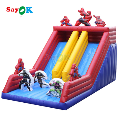 Kommerzielles buntes aufblasbares Sprunghaus & Rutschkombo für Kinder und Erwachsene Outdoor PVC Sprungburg