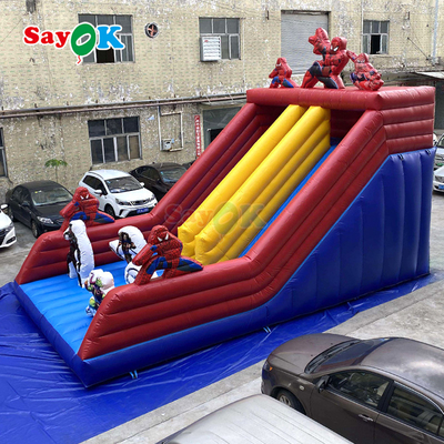 Kommerzielles buntes aufblasbares Sprunghaus & Rutschkombo für Kinder und Erwachsene Outdoor PVC Sprungburg