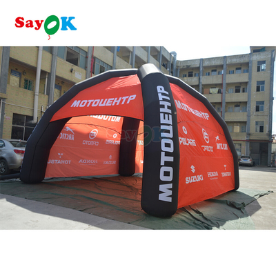 Leinwand aufblasbares Pavillonzelt riesiges PVC-Spinnenzelt aufblasbares Markehaus Spinnenzelt mit individuellem Logo