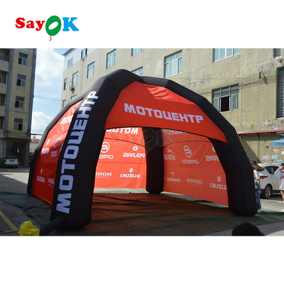 Leinwand aufblasbares Pavillonzelt riesiges PVC-Spinnenzelt aufblasbares Markehaus Spinnenzelt mit individuellem Logo