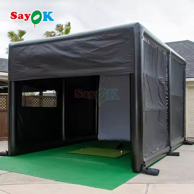 Großhandel Outdoor Portable Aufblähbares Golf-Simulatorzelt für Outdoor-Sport