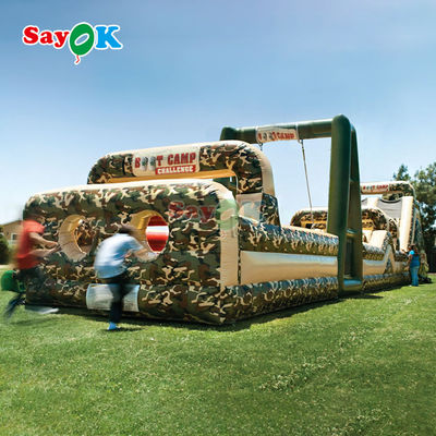Gewerblicher aufblasbarer Hindernisplatz Aufblasbare Outdoor-Giganten aufblasbare Hindernisplatz für Erwachsene
