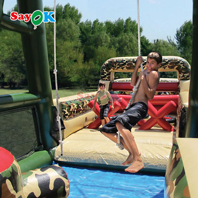 Gewerblicher aufblasbarer Hindernisplatz Aufblasbare Outdoor-Giganten aufblasbare Hindernisplatz für Erwachsene