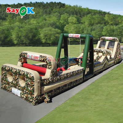 Gewerblicher aufblasbarer Hindernisplatz Aufblasbare Outdoor-Giganten aufblasbare Hindernisplatz für Erwachsene