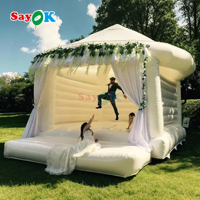 Hochzeit aufblasbare Sprungburg Außen weiße aufblasbare Sprunghaus