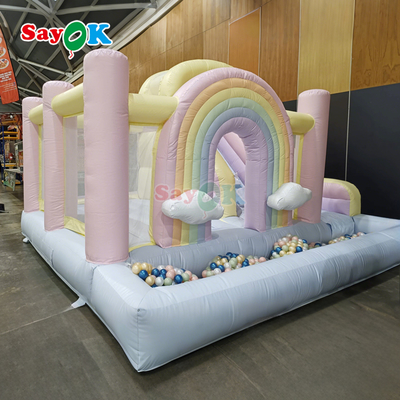 Sayok Kundenspezifische Hüpfburg Aufblasbares kleines Spielhaus für Kinderpartys