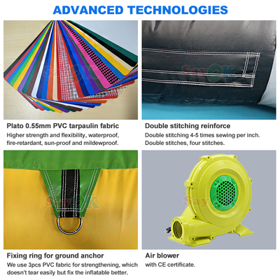 Sayok Commercial Grade PVC Sprunghaus aufblasbare Kombination für Kinder