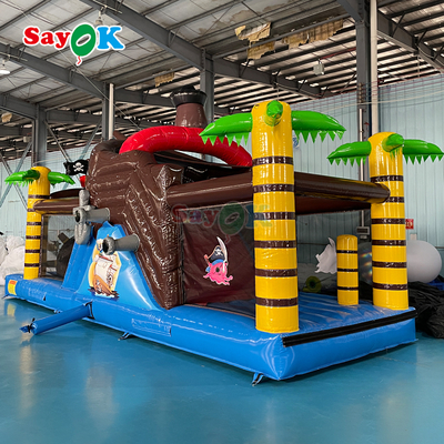 Custom Commercial Bouncing Aufblasbares Schloss Piratenschiff Aufblasbares Bouncer Slide für Kinder