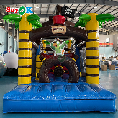 Custom Commercial Bouncing Aufblasbares Schloss Piratenschiff Aufblasbares Bouncer Slide für Kinder
