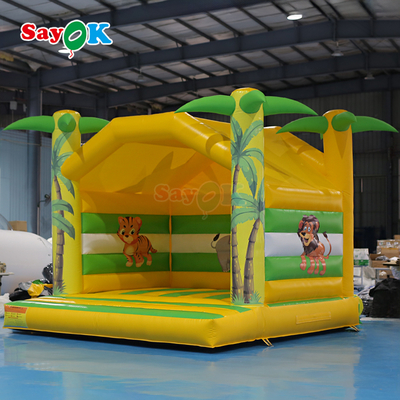Sayok 4m Kinder aufblasbares Sprunghaus Tier Druck aufblasbares Kind Aussteiger Kleines aufblasbares Sprungschloss