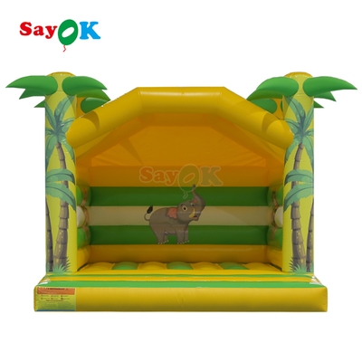 Sayok 4m Kinder aufblasbares Sprunghaus Tier Druck aufblasbares Kind Aussteiger Kleines aufblasbares Sprungschloss