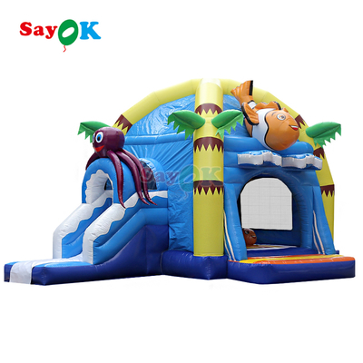 Sayok kommerzielle PVC aufblasbare Sprungburg Meer Clownfisch Oktopus aufblasbare Aussteigerhaus für Kinder