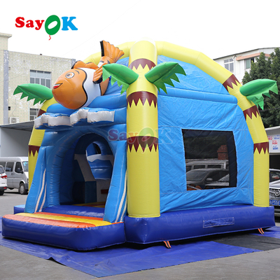 Sayok kommerzielle PVC aufblasbare Sprungburg Meer Clownfisch Oktopus aufblasbare Aussteigerhaus für Kinder
