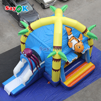 Sayok kommerzielle PVC aufblasbare Sprungburg Meer Clownfisch Oktopus aufblasbare Aussteigerhaus für Kinder