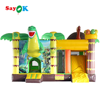 Gewerbliche aufblasbare Produkte Dinosaurier aufblasbare Sprunghütte für Outdoor-Veranstaltungen