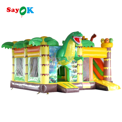 Gewerbliche aufblasbare Produkte Dinosaurier aufblasbare Sprunghütte für Outdoor-Veranstaltungen