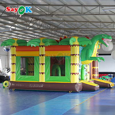 Gewerbliche aufblasbare Produkte Dinosaurier aufblasbare Sprunghütte für Outdoor-Veranstaltungen