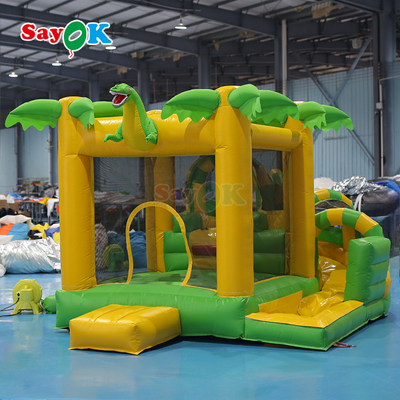 Sayok Commercial Small Inflatable Bounce House Dinosaur Inflatable Bouncer Combo for Kids