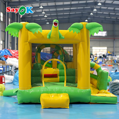 Sayok Commercial Small Inflatable Bounce House Dinosaur Inflatable Bouncer Combo for Kids