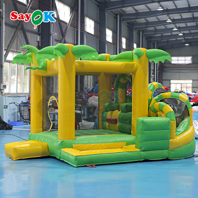 Sayok Commercial Small Inflatable Bounce House Dinosaur Inflatable Bouncer Combo for Kids