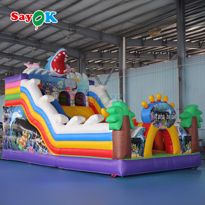 Sayok Seaworld Hüpfburg Aufblasbare Outdoor Aufblasbare Hüpfburg Combo für Kinder