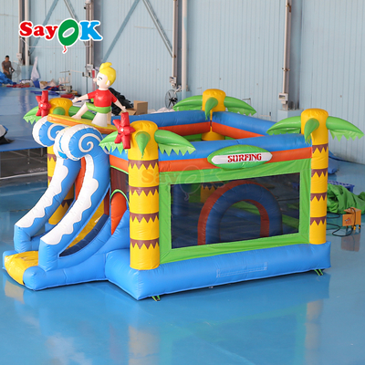 Sayok Surf Themed Inflatable Bouncer Castle Commercial Bouncy Castle Inflatable Combo for Kids