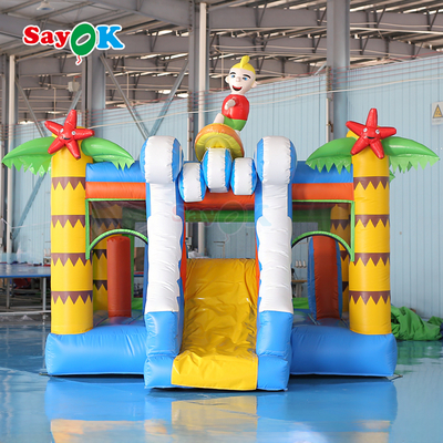 Sayok Surf Themed Inflatable Bouncer Castle Commercial Bouncy Castle Inflatable Combo for Kids