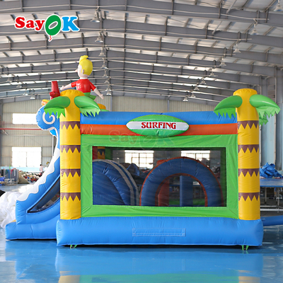Sayok Surf Themed Inflatable Bouncer Castle Commercial Bouncy Castle Inflatable Combo for Kids