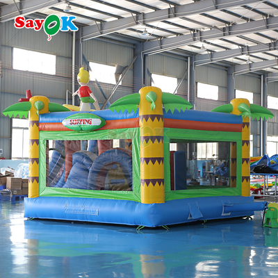 Sayok Surf Themed Inflatable Bouncer Castle Commercial Bouncy Castle Inflatable Combo for Kids