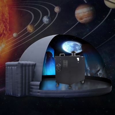 360-Grad-Fulldome-Portable Planetarium-Projektor mit 5500LM-Helligkeit und 4-Rad-Mobilität
