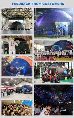 100% Blackout Flame Retardant Inflatable Planetarium Dome with Free 3D Design and Customized Printing
