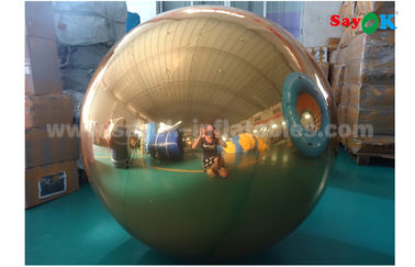 1m PVC-Goldaufblasbarer Spiegelball für Innendekorationshochzeitsfest